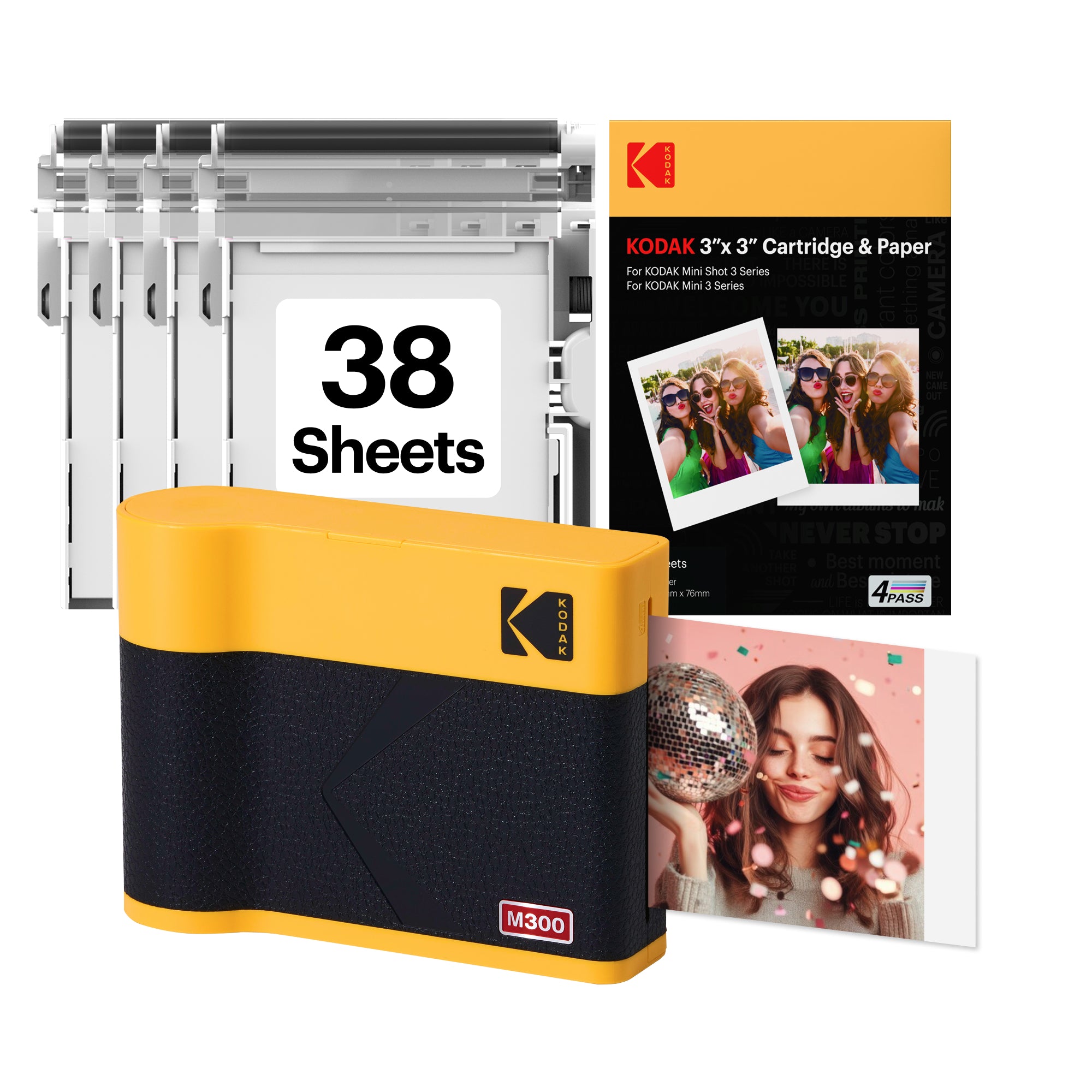 KODAK Mini 3 Era 3x3 Inch M300 38 Sheet Bundle
