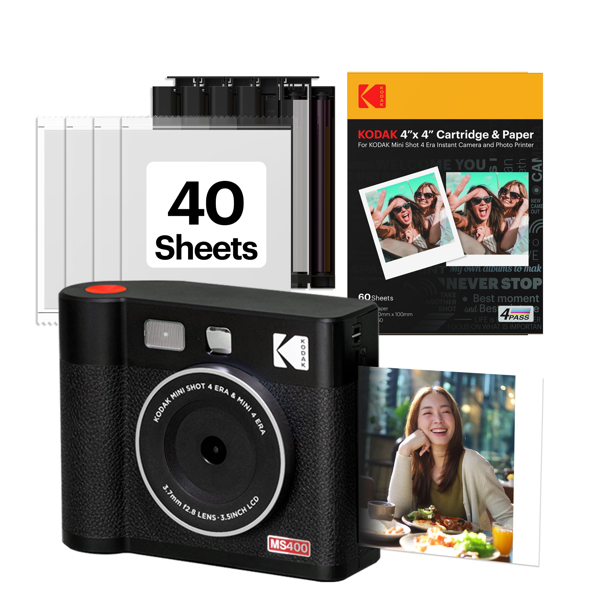 KODAK Mini Shot 4 Era MS400 Bundle