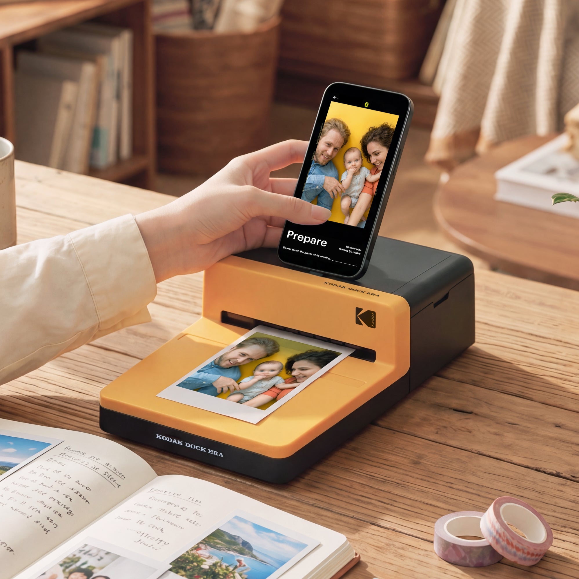KODAK Dock Era 4x6 Inch D600 Photo Printer 50 Sheet Gift Bundle