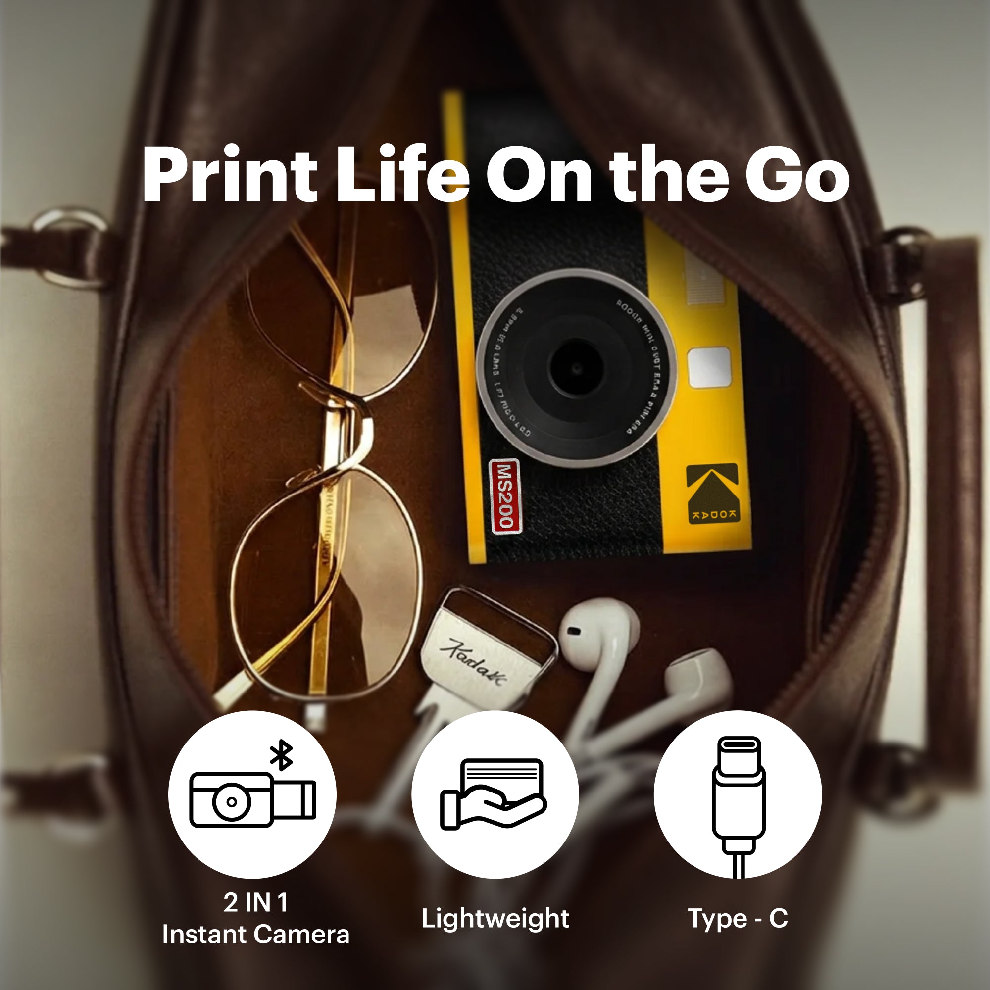 KODAK Mini Shot 2 Era 2.1x3.4 Inch MS200 38 Sheet Gift Bundle